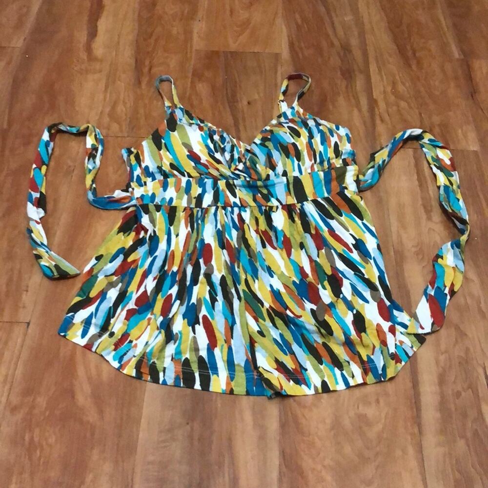 American Rag Multicolored Tank Top with Ties Size Small